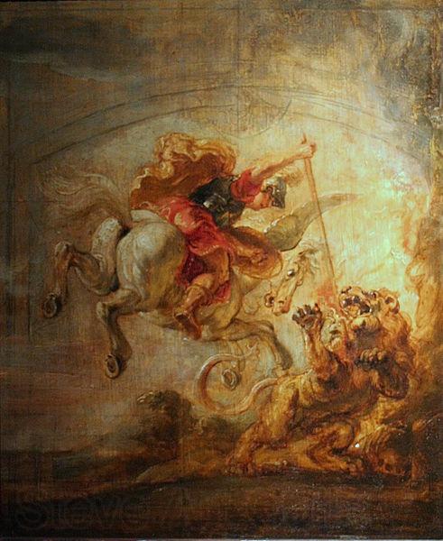 Peter Paul Rubens Bellerophon, Pegasus and Chimera Norge oil painting art